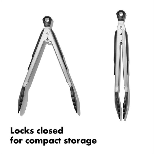 OXO Good Grips Stainless Steel Locking Tongs - 9"