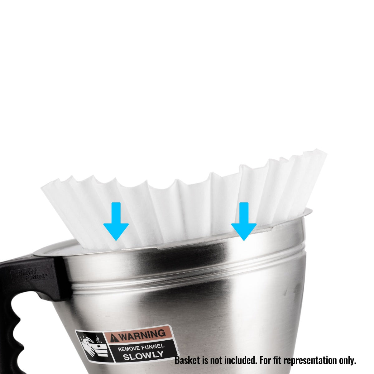 Paper Coffee Filters, Fits Batch Brewers - Size 14"x 5" (500 Count)