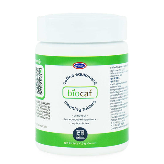 Urnex Biocaf Coffee Equipment Cleaning Tablets – 120 Count
